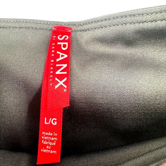 Spanx Size Large Full Length Leggings Camo Print Gray Pull On Elastic Waist - Picture 4 of 4